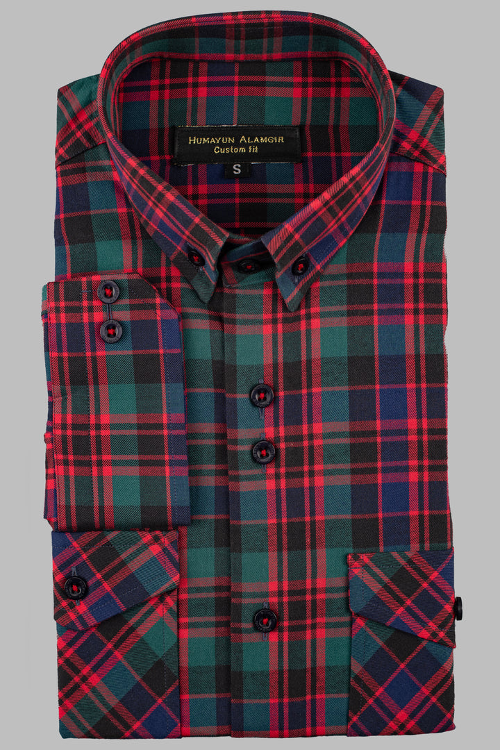 Multi Colour Check Shirt Humayunalamgir S