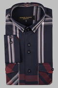 Navy Blue Check Shirt Humayunalamgir S