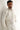WHITE EMBOSSED SEQUENCE FRONT OPEN PRINCE COAT Humayunalamgir