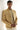 BEIGE SELF EMBOSSED FRONT OPEN PRINCE COAT Humayunalamgir
