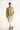 BEIGE SELF EMBOSSED FRONT OPEN PRINCE COAT Humayunalamgir