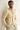 BEIGE EMBOSSED PRINCE COAT Humayunalamgir