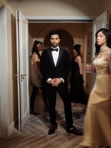 BLACK ARMANI 2P TUXEDO Humayunalamgir