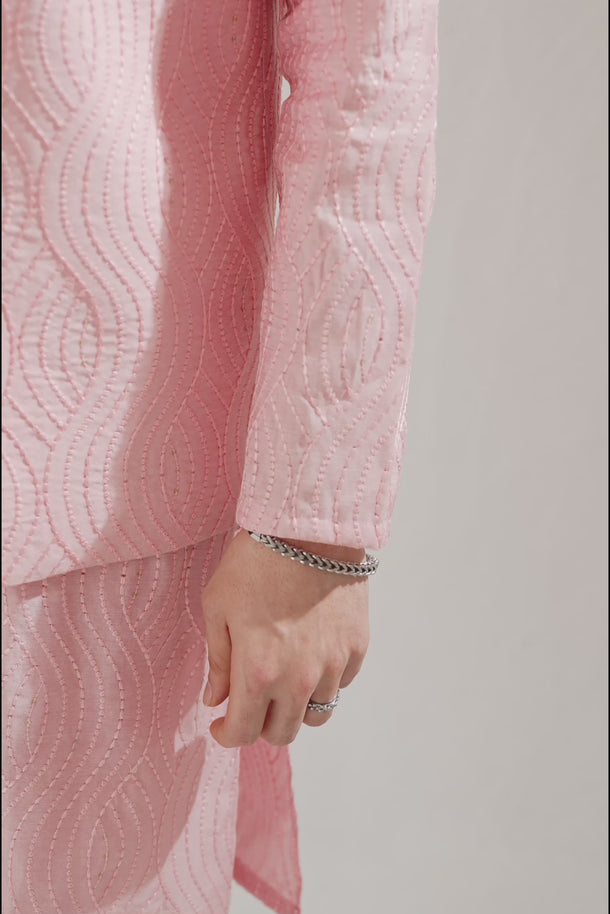 Pink Zardozi Kurta Pajama Clothing Humayunalamgir