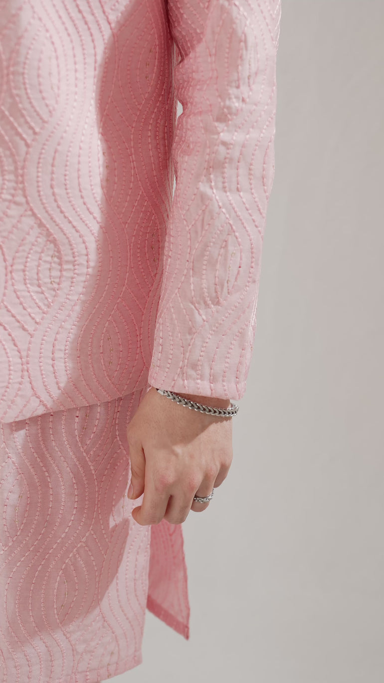 Pink Zardozi Kurta Pajama Clothing Humayunalamgir