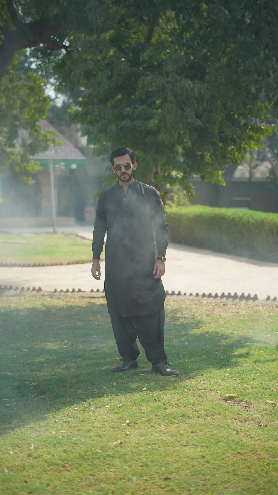 DARK BROWN BOSKY SHALWAR KAMEEZ Humayunalamgir