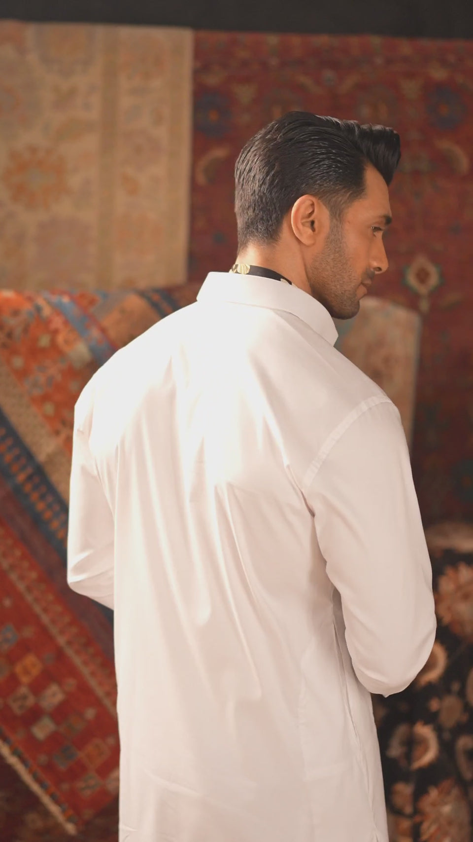 WHITE EGYPTIAN COTTON SHALWAR KAMEEZ Humayunalamgir