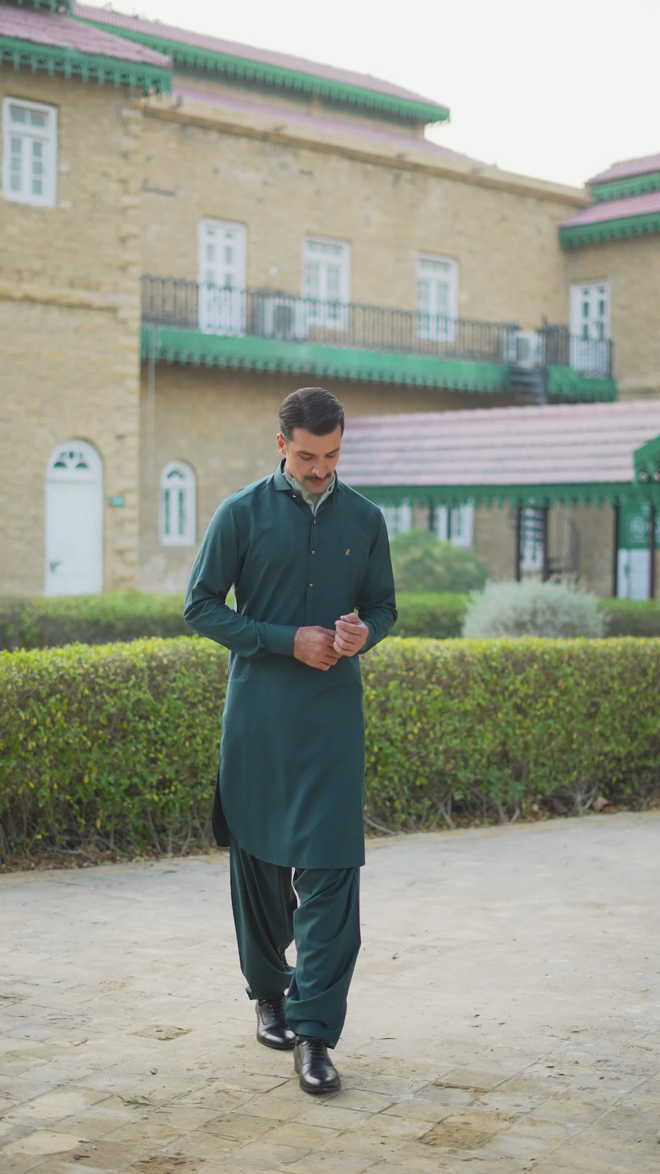 TEAL GREEN WASH N WEAR SHALWAR KAMEEZ Humayunalamgir