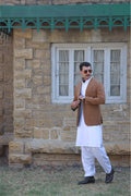 TAN BROWN BLAZER Humayunalamgir
