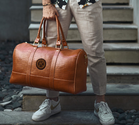 CRAZY BROWN LEATHER BAG
