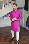 Fuchsia Pink Kurta Pajama HumayunAlamgir S