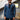 Navy Blue Checkered Blazer HumayunAlamgir S
