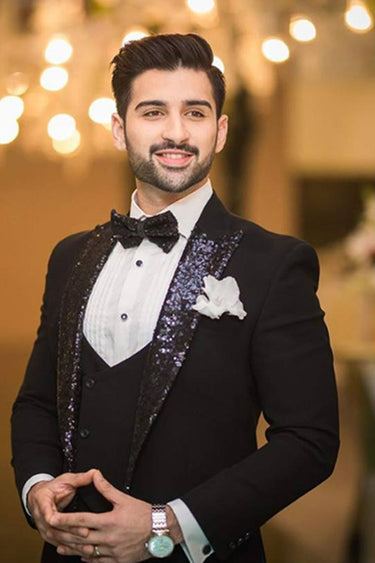 Black tux Suits HumayunAlamgir S