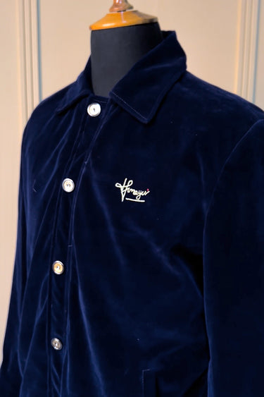 Royal Blue Bomber Jacket humyaunalamgir