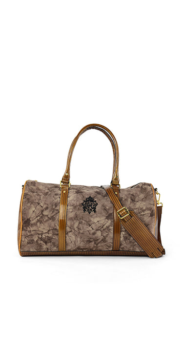 COW LEATHER WITH LINED PRINT Bag humyaunalamgir