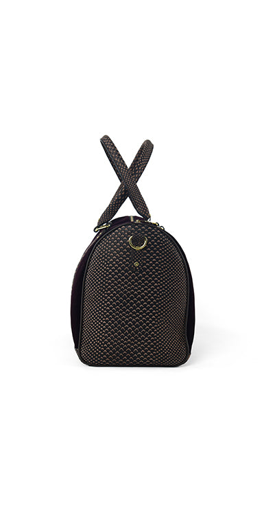 COW LEATHER WITH OSTRICH PRINT Bag humyaunalamgir