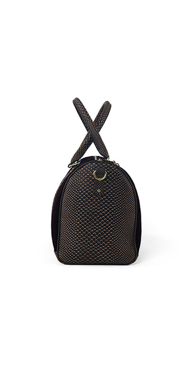 COW LEATHER WITH OSTRICH PRINT Bag humyaunalamgir