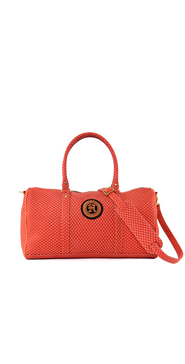 COW LEATHER WITH DOT PRINT Bag humyaunalamgir