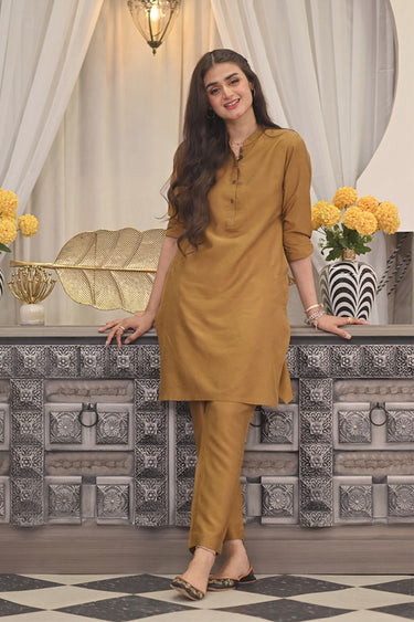 Brown Kurta Pajama Humayun Alamgir S