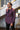 Dark Purple Checkered Blazer HumayunAlamgir
