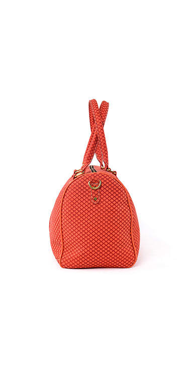 COW LEATHER WITH DOT PRINT Bag humyaunalamgir