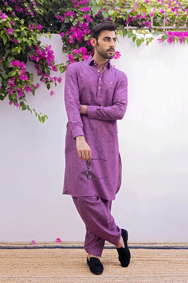 Lavender shalwar kamiz