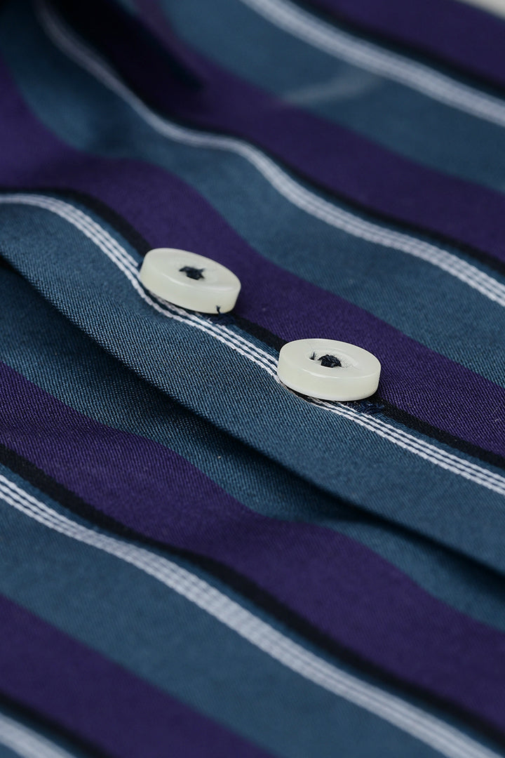 Multi Color Striped Shirt Semi Formal humyaunalamgir