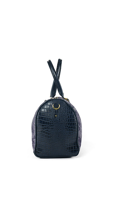 COW LEATHER WITH CROCODILE PRINT Bag humyaunalamgir