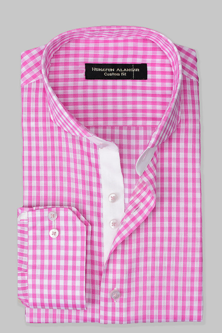 Pink stripped shirt Semi Formal humyaunalamgir S