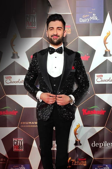 Black Sequence Tux Suits HumayunAlamgir S