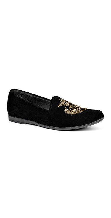 Black Out Velvet Pumps Hand