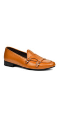Tan Brown Double Strap Monk Shoes humyaunalamgir 40