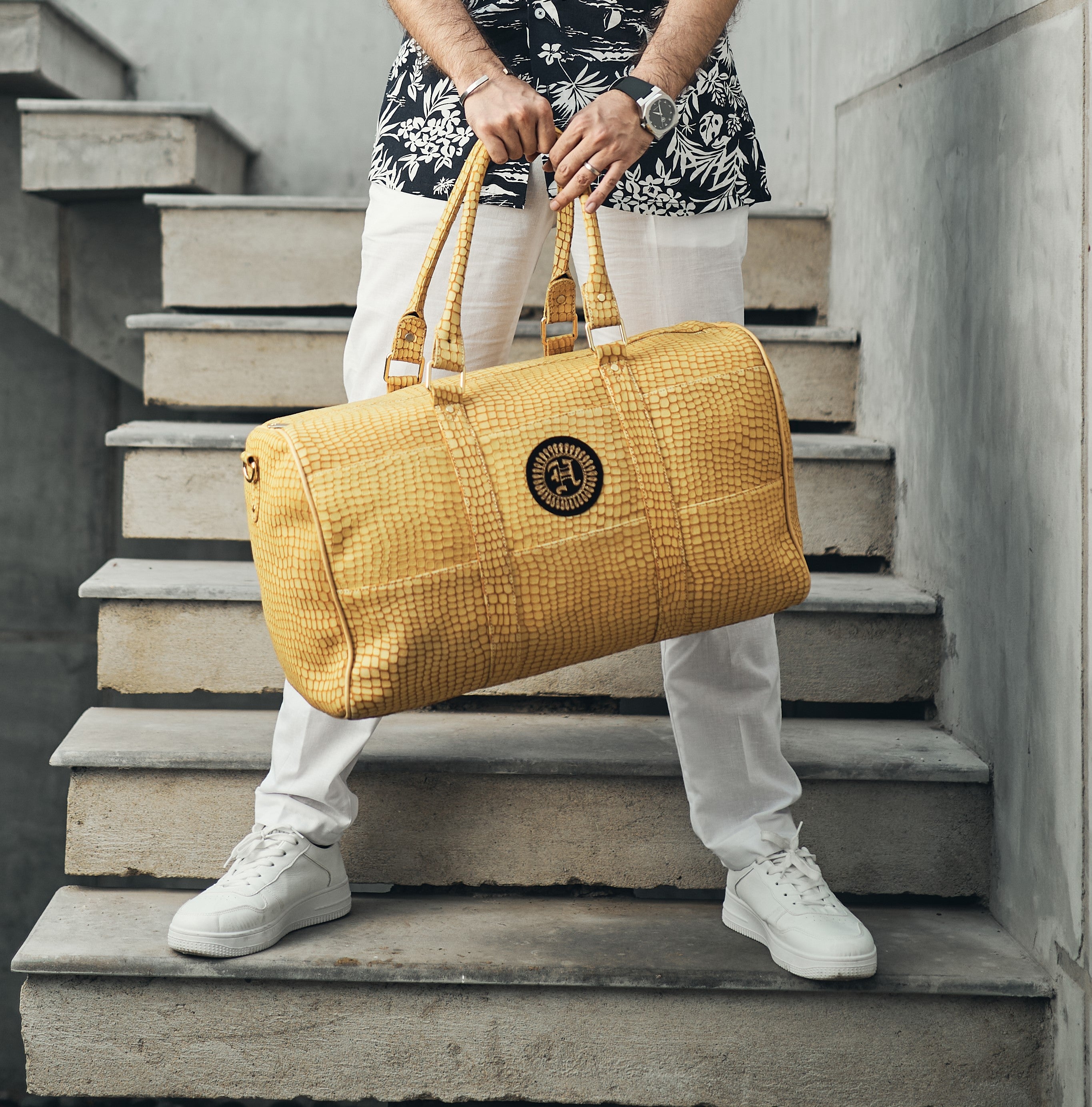 CRAZY BICAST LEATHER BAG Bag HumayunAlamgir