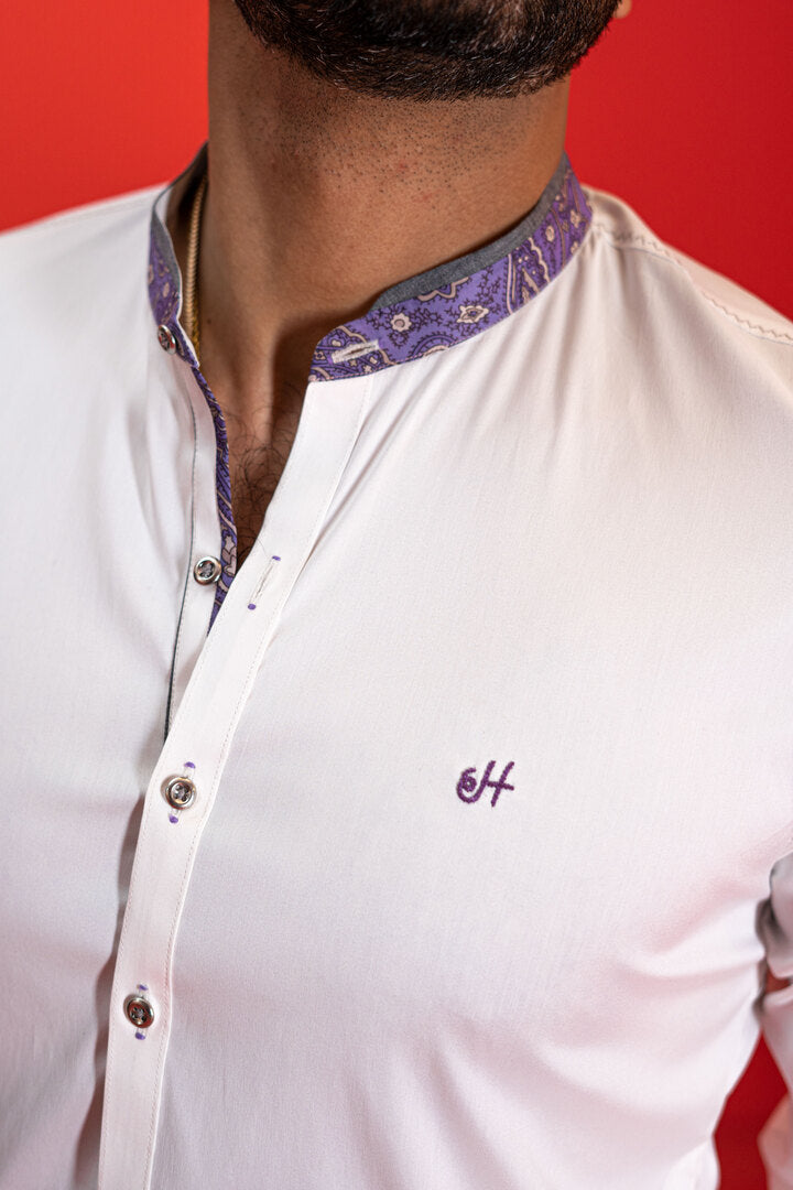 White Stretchable Kurta Pajama Humayun Alamgir