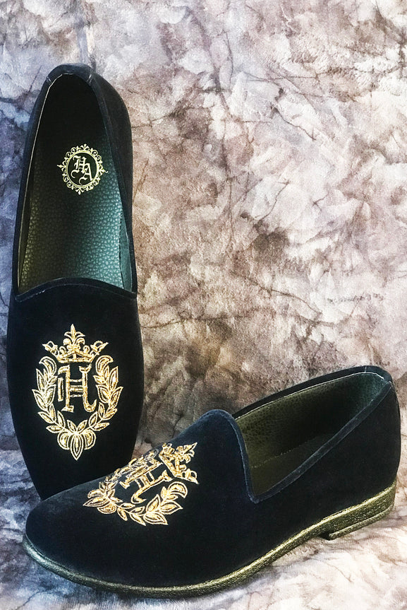 Blue velvet Pump Humayun Alamgir 40