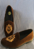 Brown velvet Pumps Humayun Alamgir 40