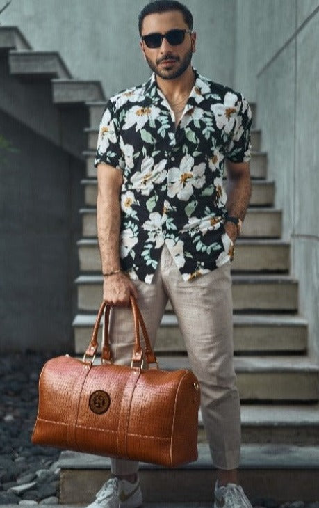 CRAZY BROWN LEATHER BAG Bag HumayunAlamgir