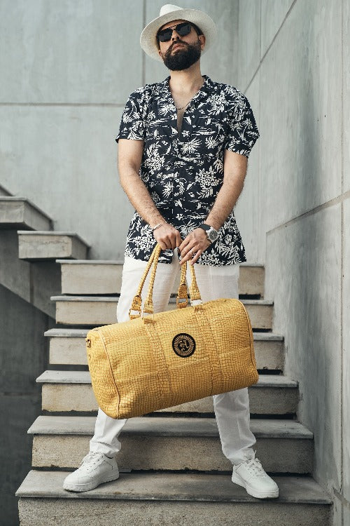 CRAZY BICAST LEATHER BAG Bag HumayunAlamgir