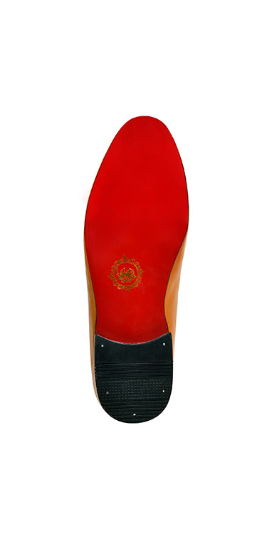 Tan Brown Double Strap Monk Shoes humyaunalamgir