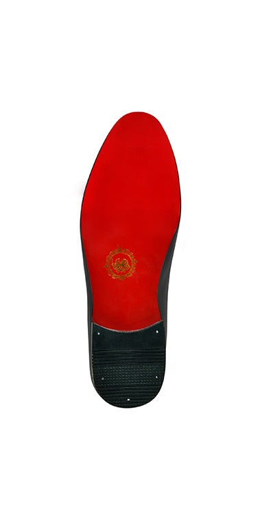 Brown Leather Chain Moccasin Shoes humyaunalamgir