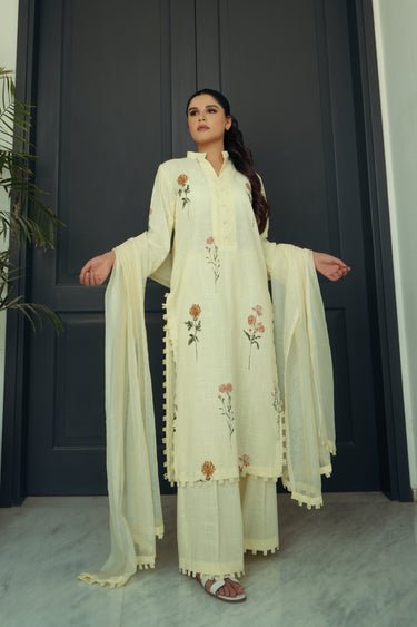 Printed Yellow HumayunAlamgir XS