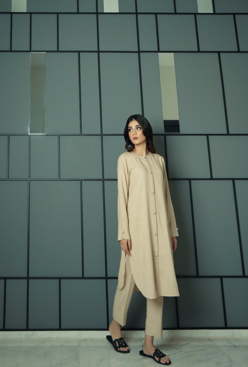 Creamy Beige HumayunAlamgir XS