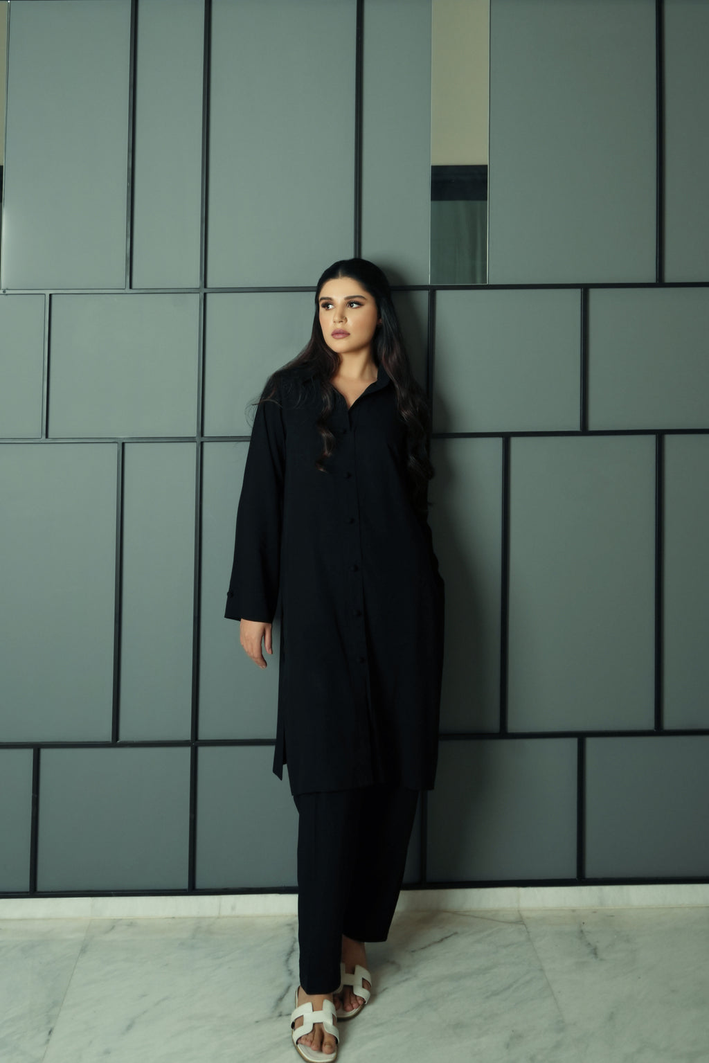 Solid Black HumayunAlamgir XS