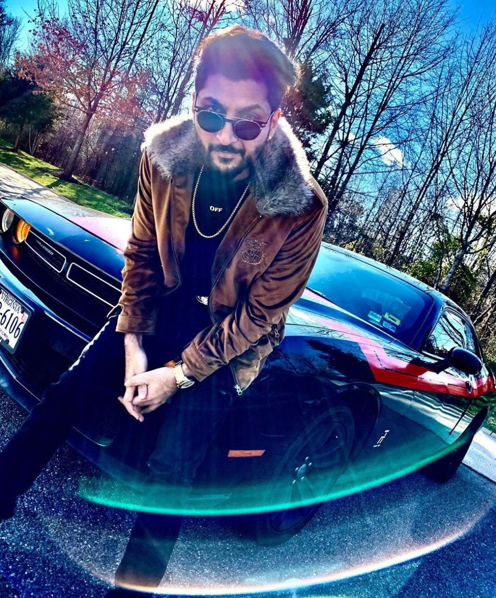 Brown Bomber Jacket HumayunAlamgir